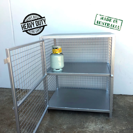 12 x 9kg Gas Cylinder Cage Stock Melbourne Gas Cage LPG Gas Cages Forklift Welding Cylinders