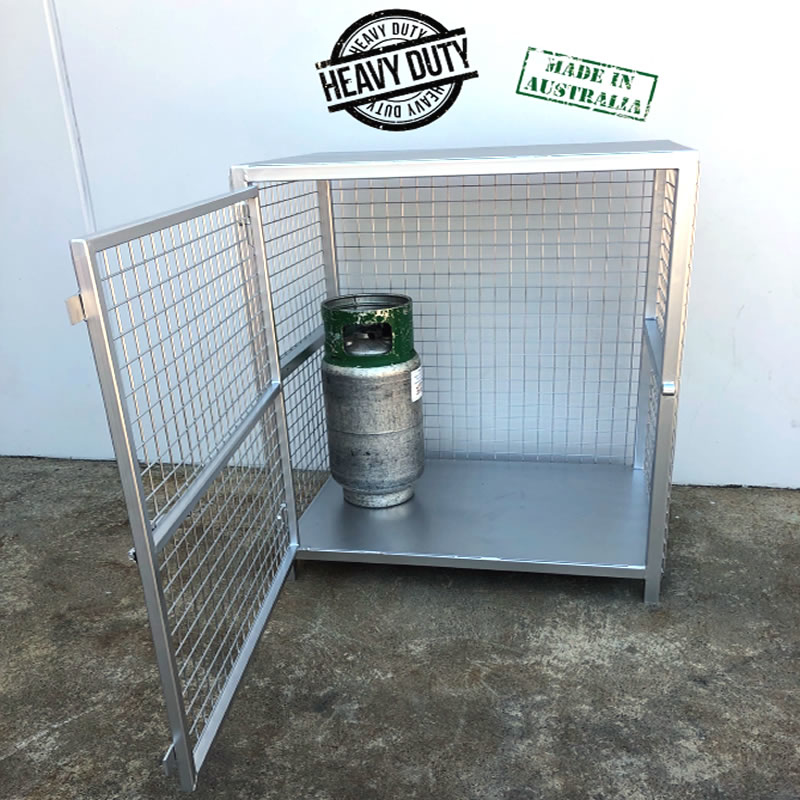 6 x 15kg Forklift Gas Cylinder Cage Stock Melbourne Gas Cage LPG