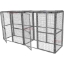 Picture of Wire Mesh Storage Cage Huge With No Back and Add-On (Fully Enclosed)
